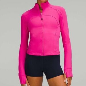 Lulu🍋 Sonic Pink Define Zip-Up Jacket, size 2